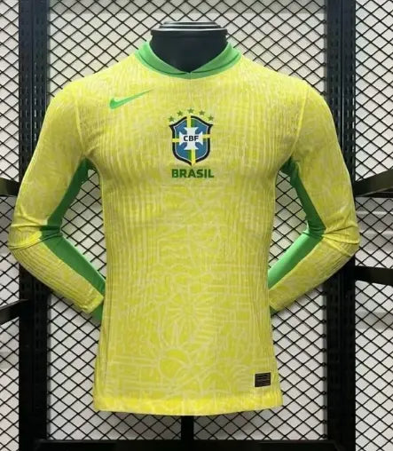 MAILLOT BRESIL DOMICILE MANCHES LONGUES COPA AMERICA 2024 - KetShop Maillot