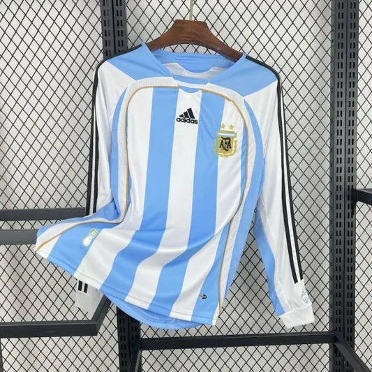 MAILLOT RETRO ARGENTINE DOMICILE MANCHES LONGUES 2006 - KetShop Maillot