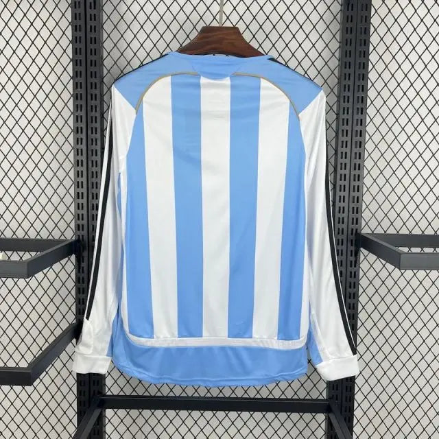 MAILLOT RETRO ARGENTINE DOMICILE MANCHES LONGUES 2006 - KetShop Maillot