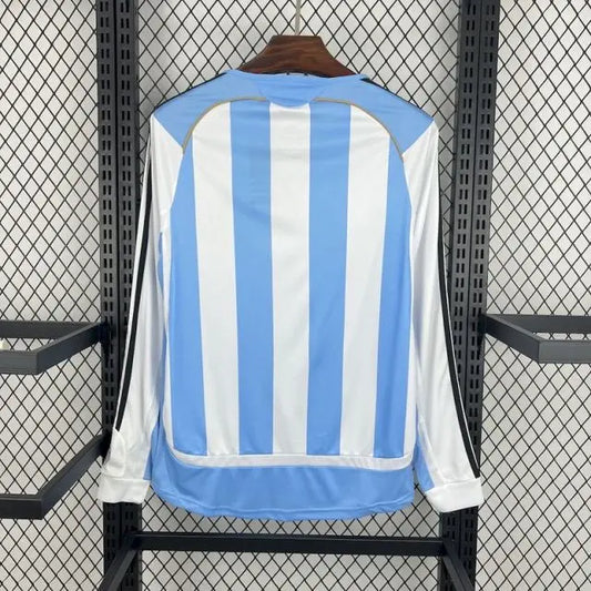MAILLOT RETRO ARGENTINE DOMICILE MANCHES LONGUES 2006 - KetShop Maillot