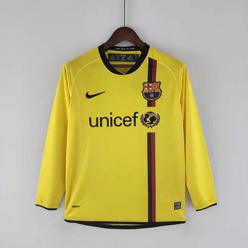 MAILLOT RETRO FC BARCELONE EXTERIEUR MANCHES LONGUE 2008/2009 - KetShop Maillot