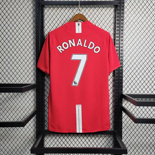 MAILLOT RETRO MANCHESTER UNITED DOMICILE 2007/2008 - KetShop Maillot