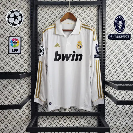 MAILLOT RETRO REAL MADRID DOMICILE MANCHES LONGUES 2011/2012 - KetShop Maillot