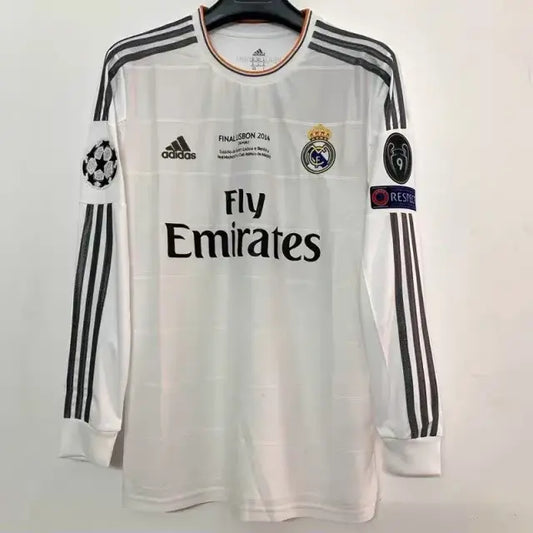 MAILLOT RETRO REAL MADRID DOMICILE MANCHES LONGUES 2013/2014 - KetShop Maillot