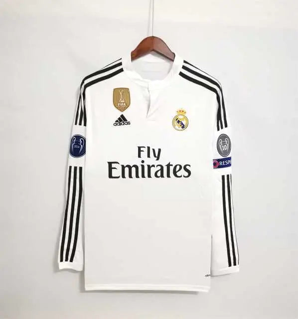 MAILLOT RETRO REAL MADRID DOMICILE MANCHES LONGUES 2014/2015 - KetShop Maillot