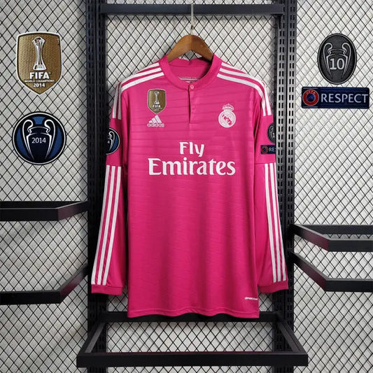 MAILLOT RETRO REAL MADRID EXTERIEUR MANCHES LONGUES 2014/2015 - KetShop Maillot