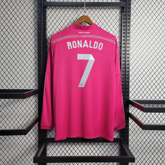 MAILLOT RETRO REAL MADRID EXTERIEUR MANCHES LONGUES 2014/2015 - KetShop Maillot