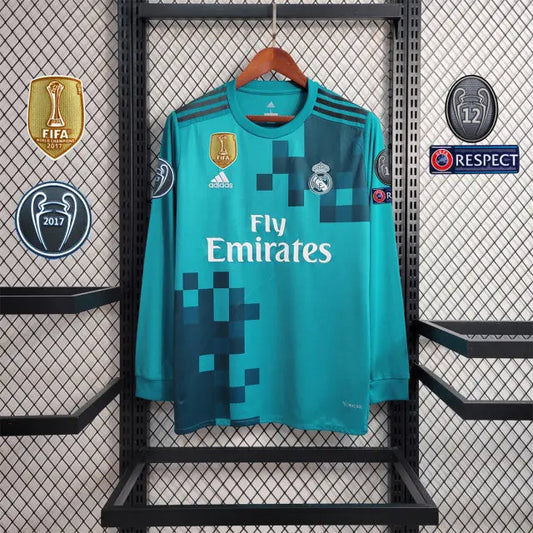 MAILLOT RETRO REAL MADRID THIRD MANCHES LONGUES 2017/2018 - KetShop Maillot