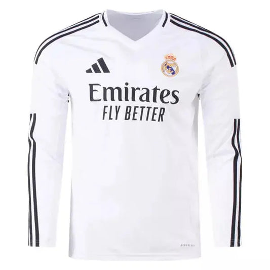 MAILLOT REAL MADRID DOMICILE MANCHES LONGUES 2024/2025 - KetShop Maillot