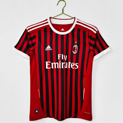 MAILLOT RETRO AC MILAN DOMICILE 2011/2012