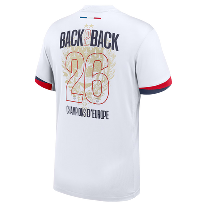 MAILLOT PSG Extérieur 25/26 - Flocage Champions d'Europe - 26 ⭐️⭐️